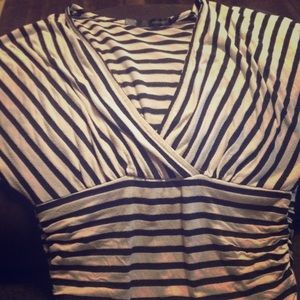 ❌SOLD❌ Maurice’s striped dress shirt